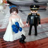Figuritas playmobil policía para la tarta - 1