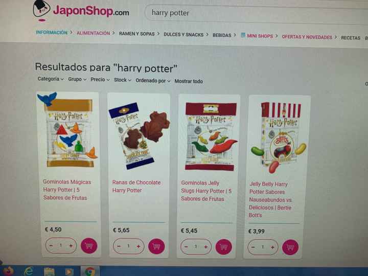 Mesa de chuches de Harry Potter - 1