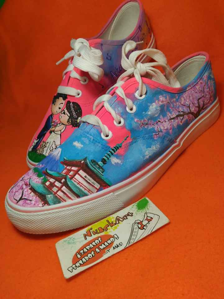 Zapatillas personalizadas, Boda y Japón - 3