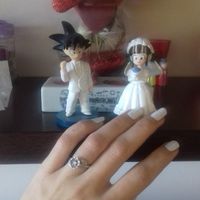 Mi precioso anillo artesano y nuestras figuritas de la tarta