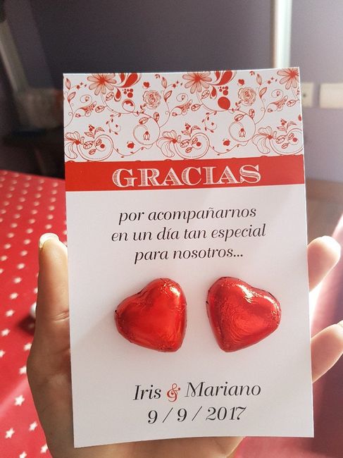 Dulces de agradecimiento - 1