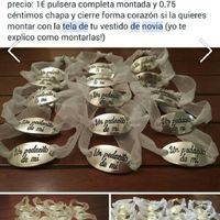 Pulseras un pedacito de mi hechas con el vestido - 1