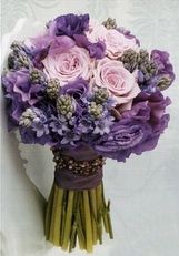 Ramo rosa y lavanda