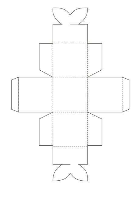 Plantilla de caja de mariposa