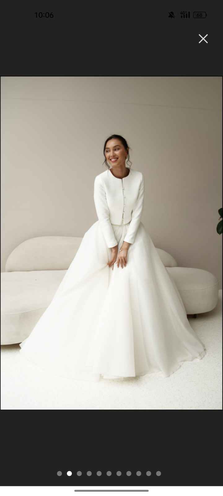 Abrigo para el vestido palabra de honor - 1