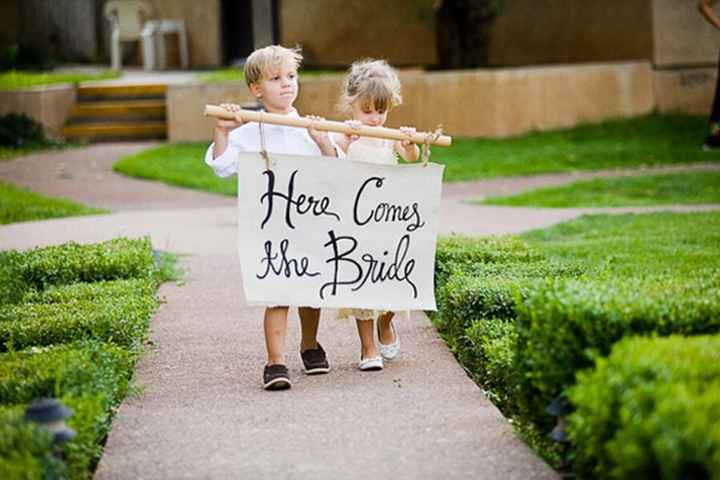 Papel de niños en la boda - 1
