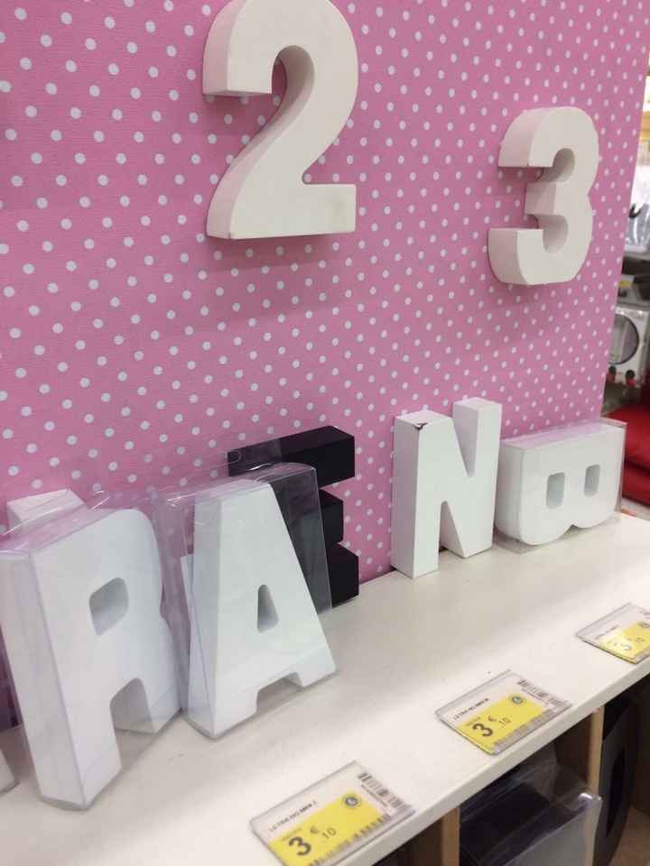 Mini letras para decorar - 1