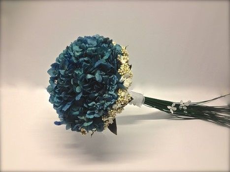 Hortensia azul preservada