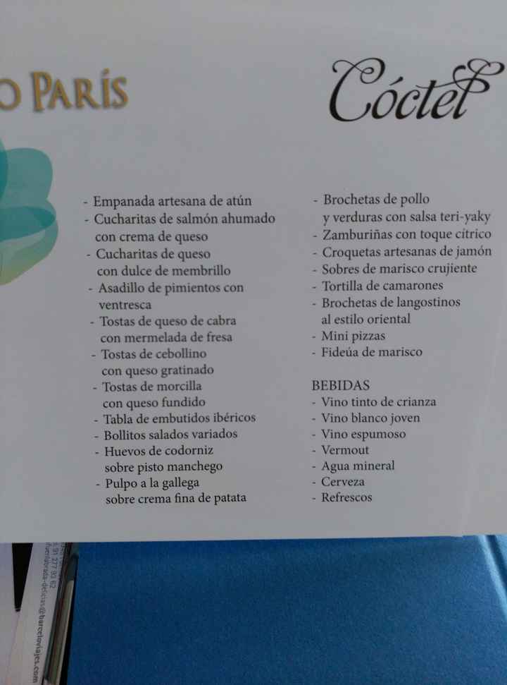 Que os parece el menú chicas?? - 1