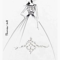 Boceto vestido pronovias laudin - 1