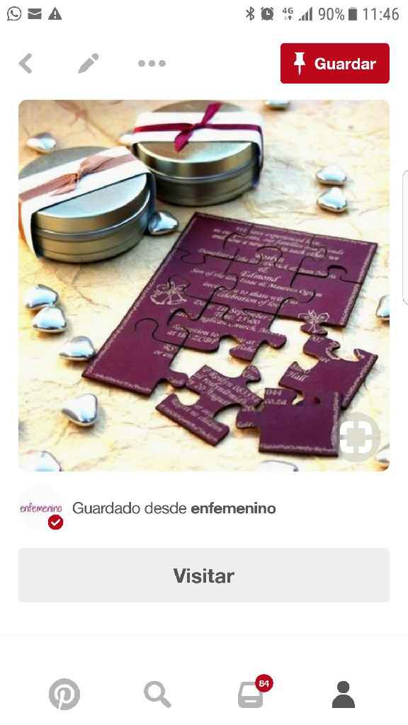  Invitaciones en forma de puzzle - 1