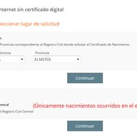 Solicitud por internet sin certificado digital