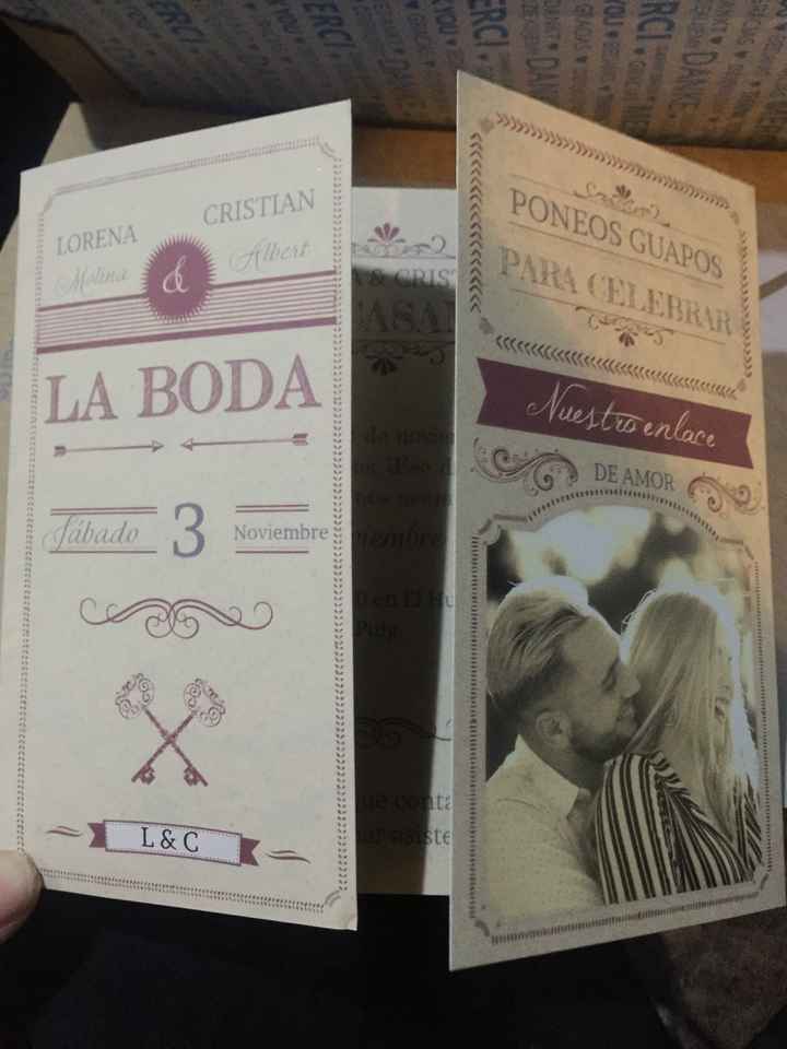 Acaban de llegar mis invitaciones!!!! - 1