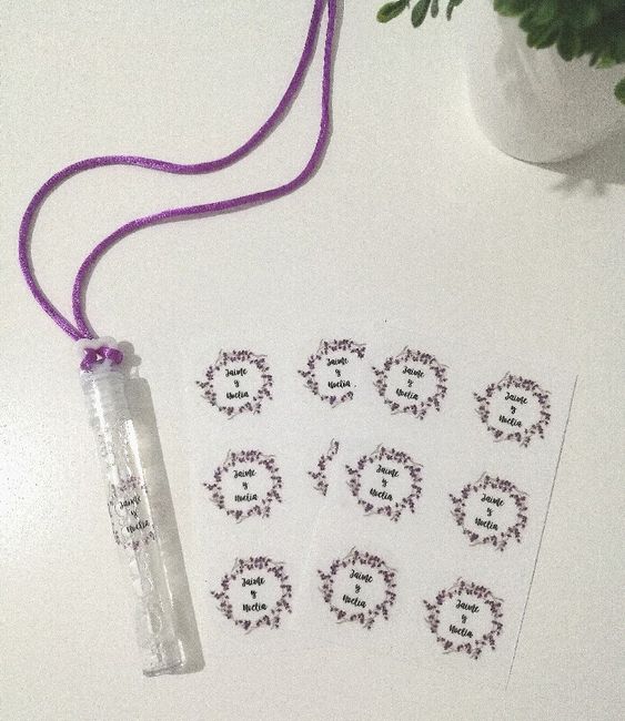 Mis pomperos collar con pegatina personalizada. - 2