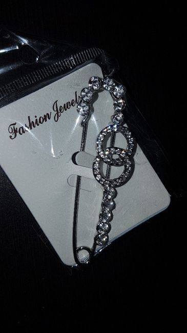 Broche e imperdibles para cola de vestido - 1