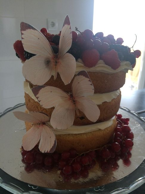 Tarta de frutos rojos candy bar
