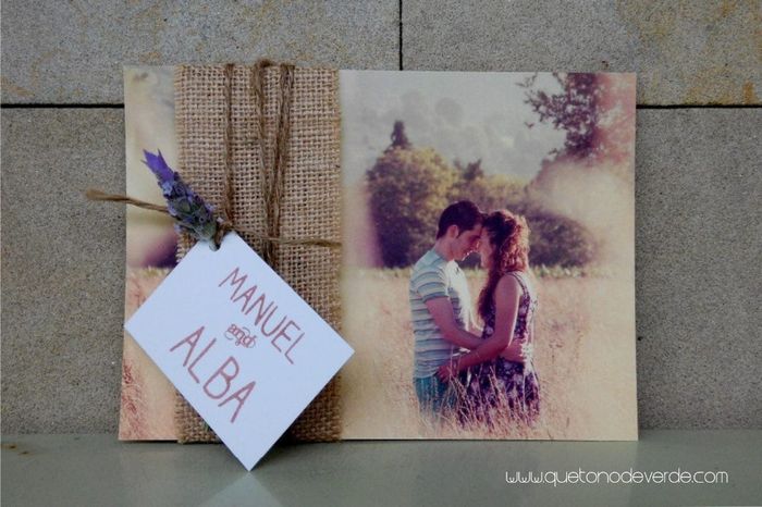 invitación con foto