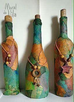 Botellas decoradas diy - 8