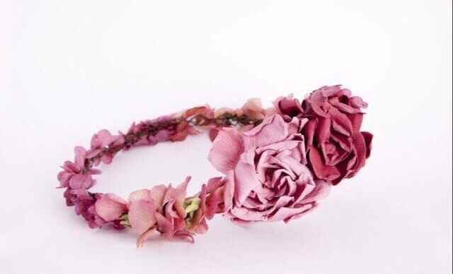 tocado de flores