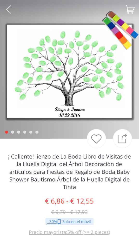 Tinta árbol de huellas - 1