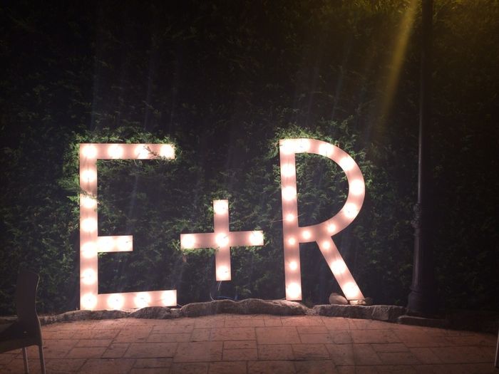 letras luminosas
