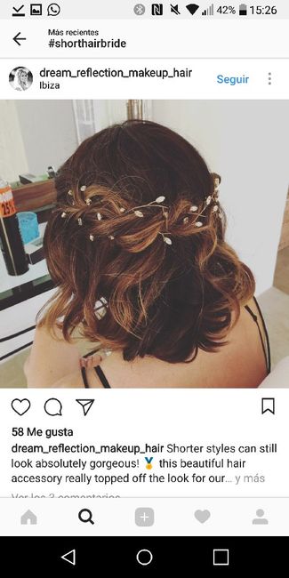 Mi peinado de novia es o fue... - 1