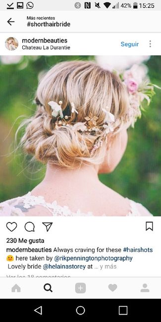 Mi peinado de novia es o fue... - 2
