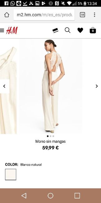 Traje pantalón para novia - 1