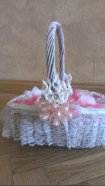 Mis alfileres de novia y las cestas para petalos de roas - 8