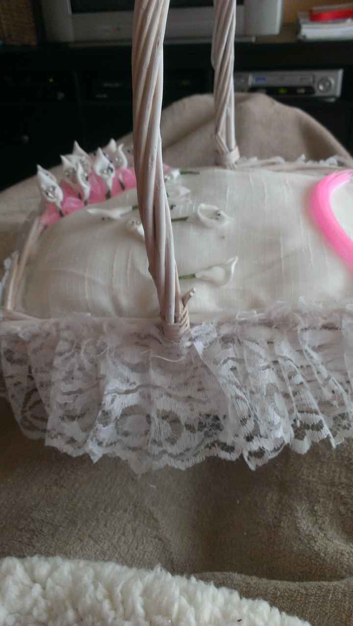 Mis alfileres de novia y las cestas para petalos de roas - 2