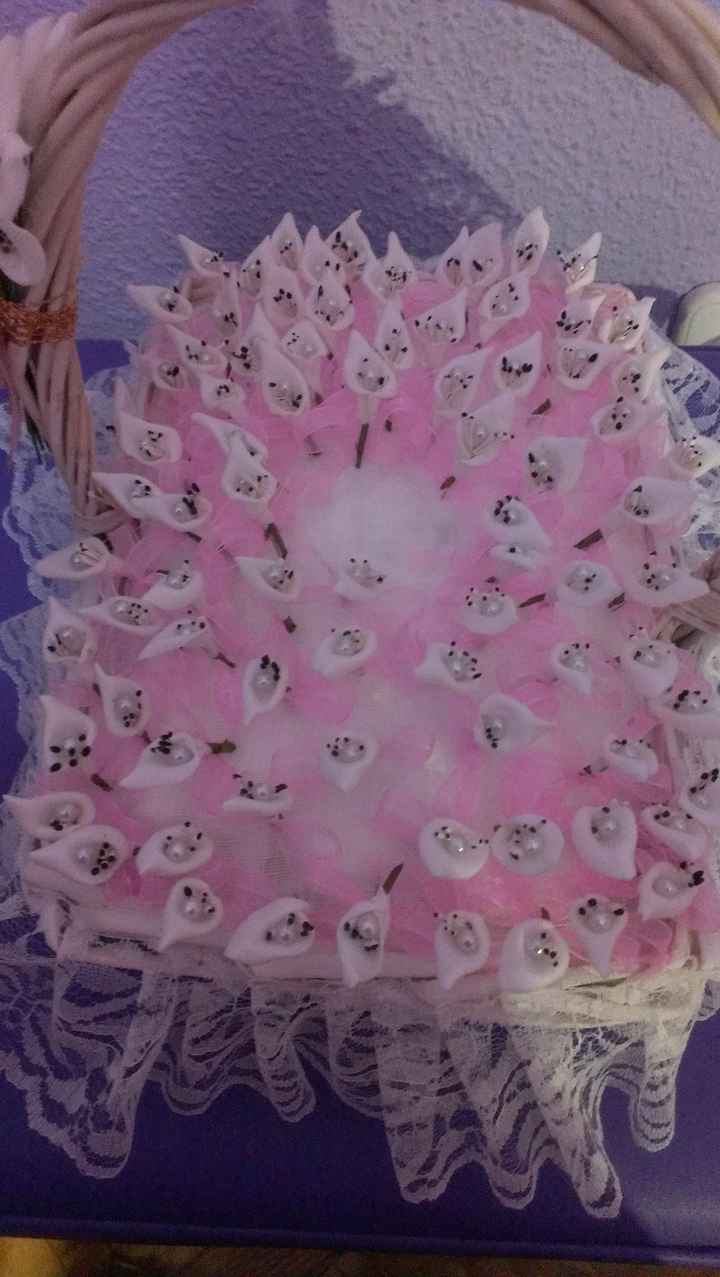 Mis alfileres de novia y las cestas para petalos de roas - 3