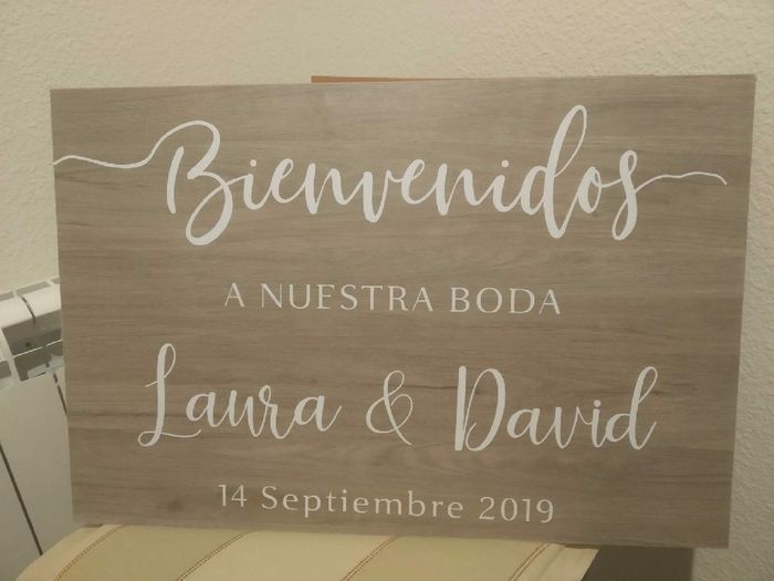 Cartel de bienvenida - 1