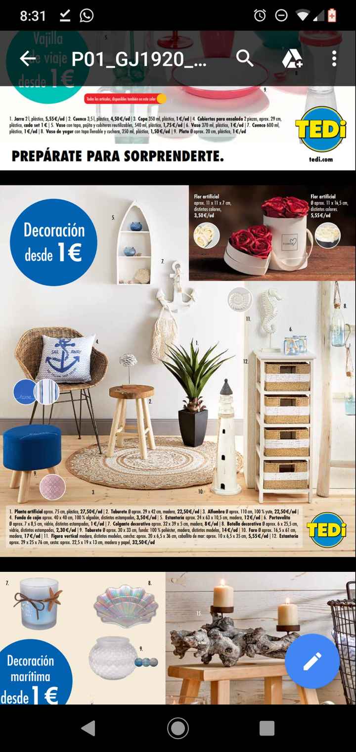 Decoración marinera TEDI