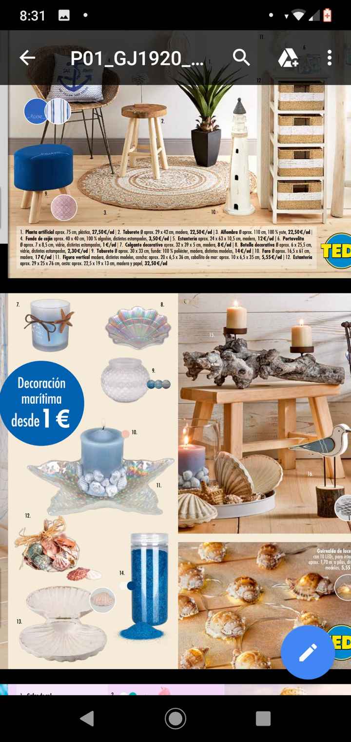 Decoración marinera TEDI