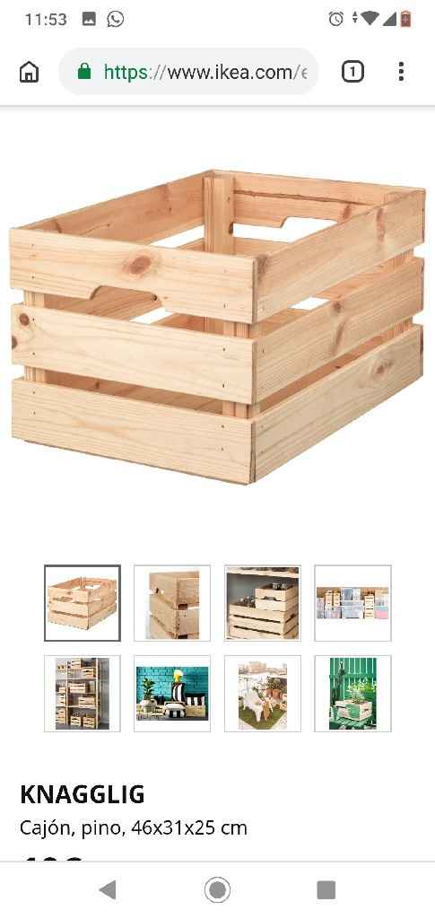 Cestas mimbre o madera baratas? - 1