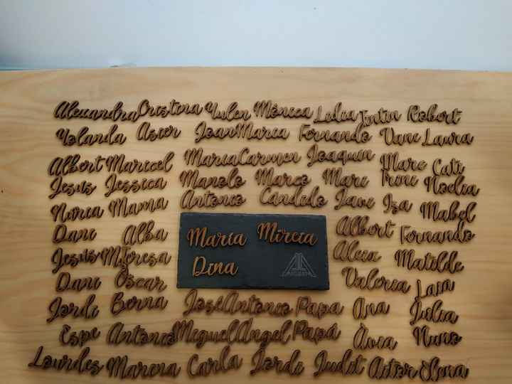 Nombres de madera para cada invitado - 4