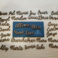 Nombres de madera para cada invitado - 3