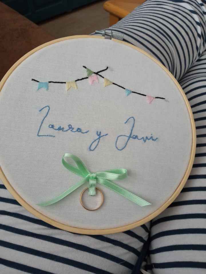 Mi bastidor para las alianzas 💙 - 1