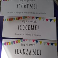 detalles de mi Boda. Mueble de la iglesia con pañuelos de papel paipais y arroz. - 2