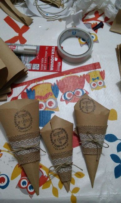 Mis conos de arroz diy - 1
