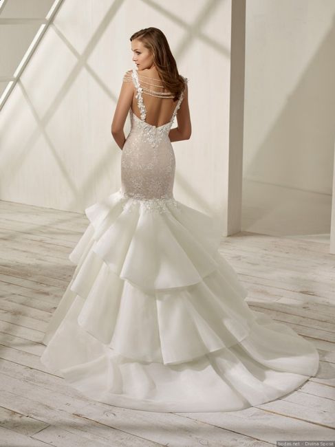 Vestido novia con tirantes