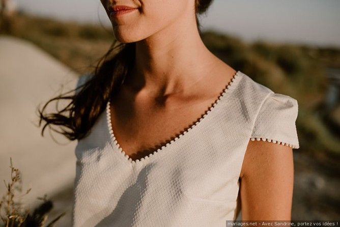 Escote para novia vintage