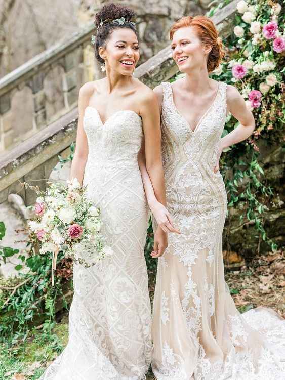 Novias en una boda