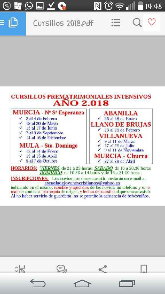 Cursillos prematrimoniales - 1