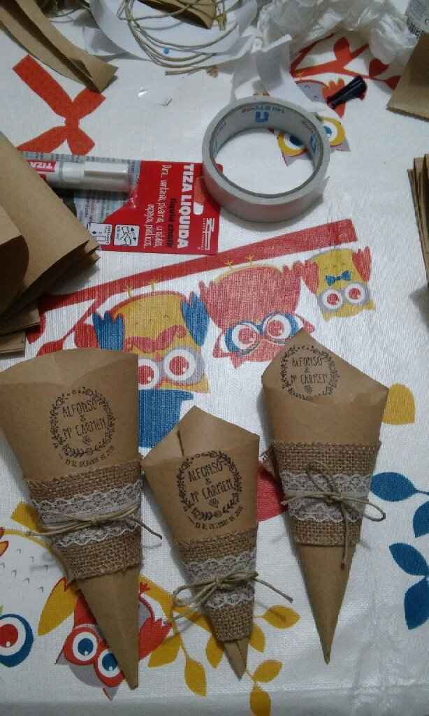 Mis conos de arroz diy - 1