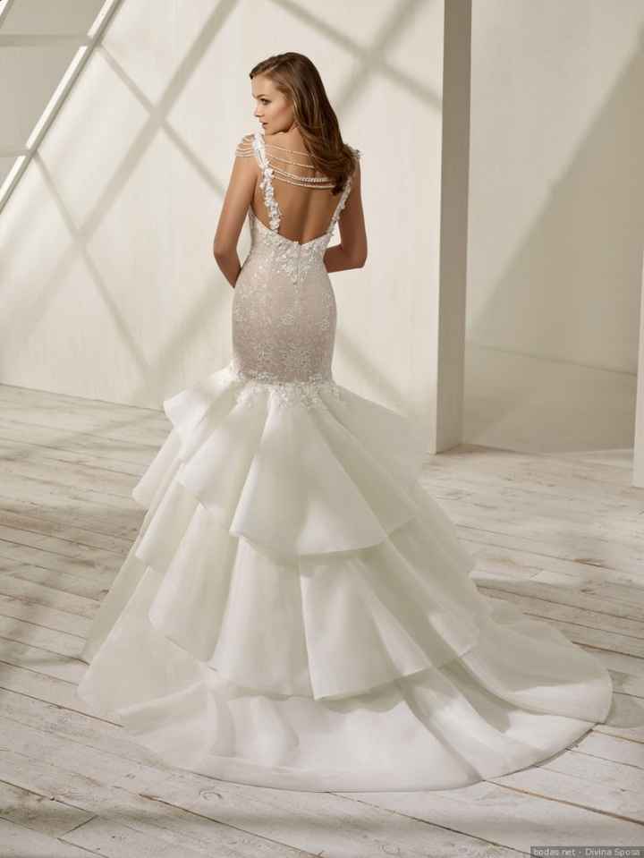 Vestido novia con tirantes