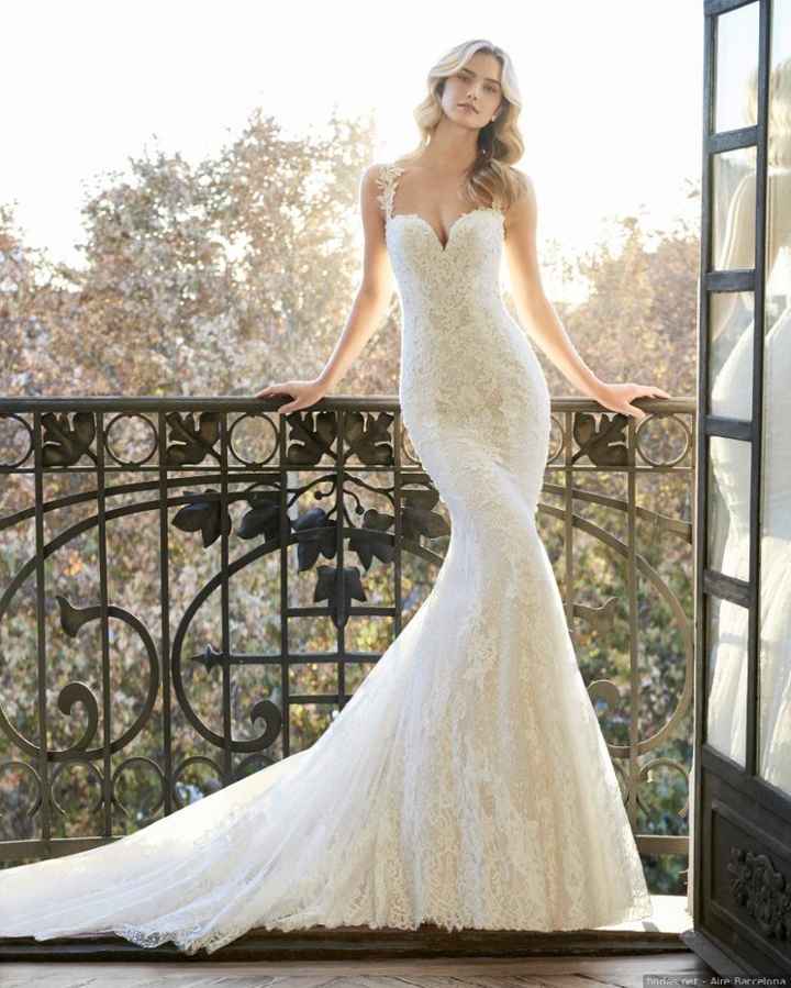 Vestido novia con tirantes