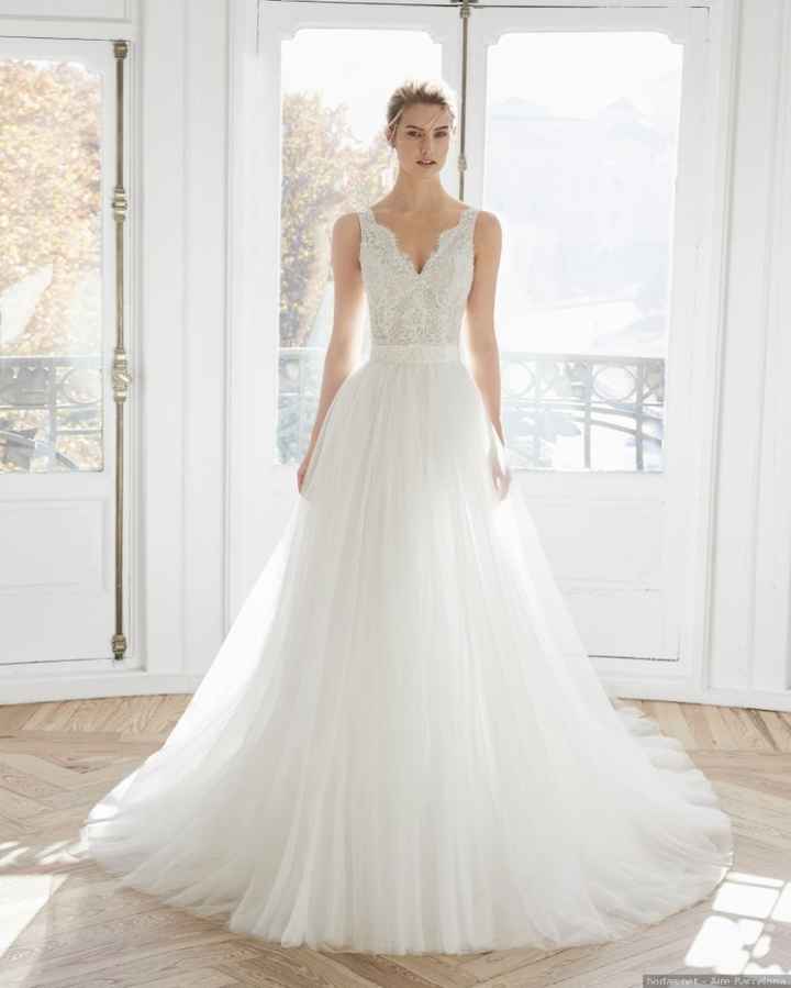 Vestido novia con tirantes