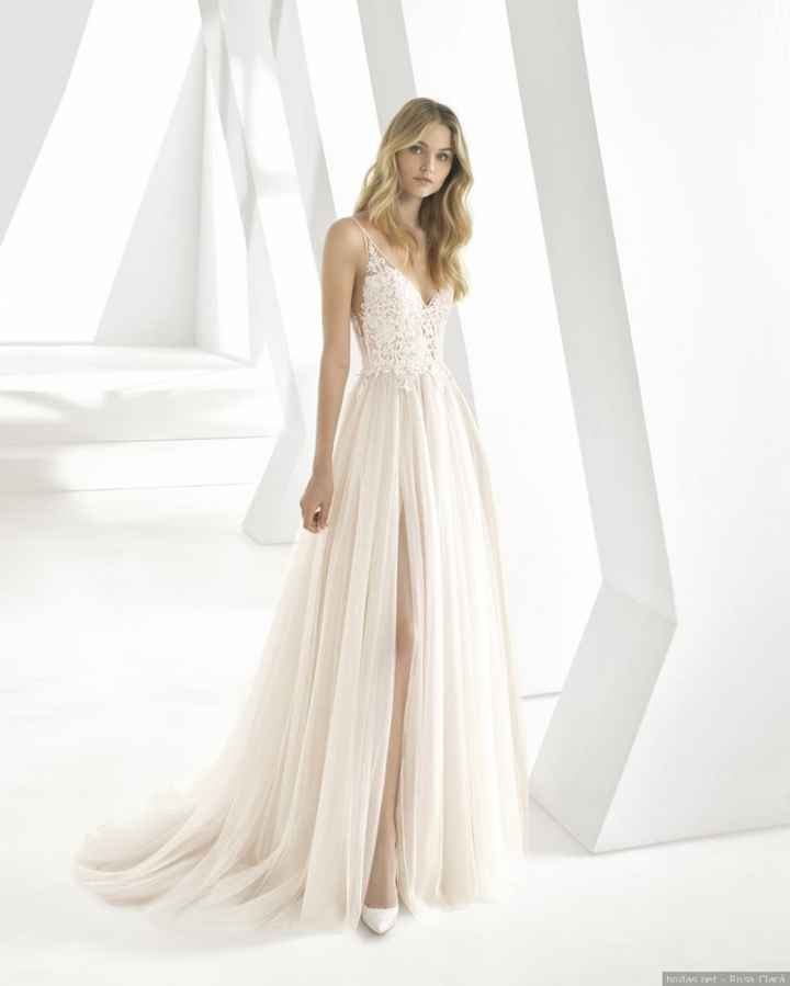 Vestido novia con tirantes