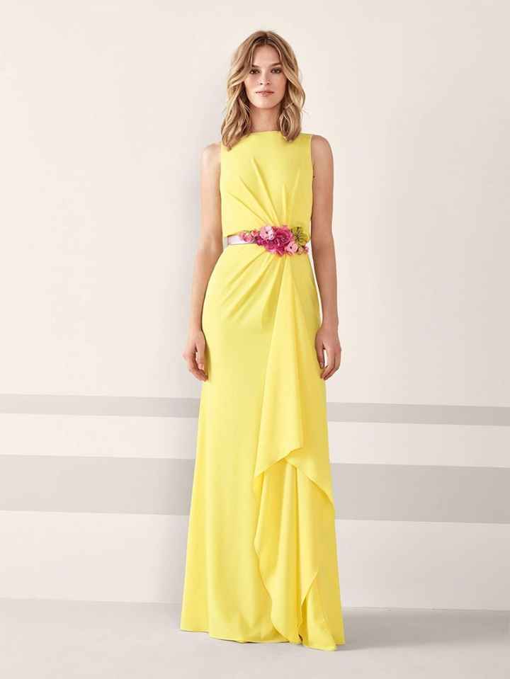 Vestido amarillo para invitada